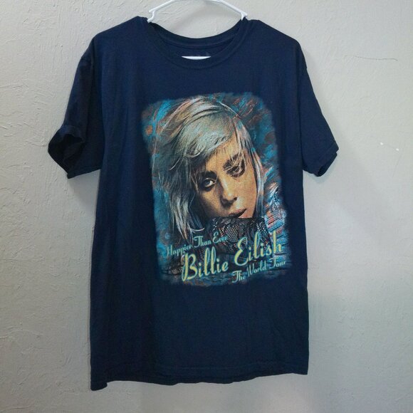 Billie Eilish “Happier Than Ever” 2022 World Tour Graphic T-Shirt – Size Medium - Picture 1 of 3